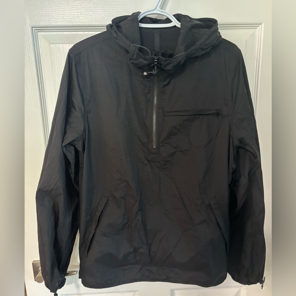 Black Hooded Anorak Jacket - Women